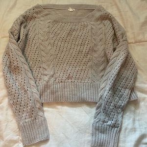 Grey garage sweater